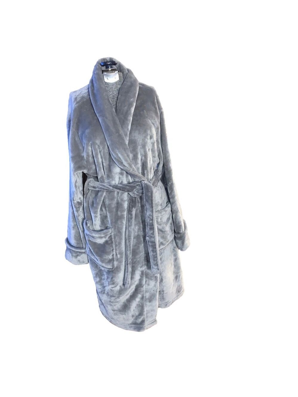 Women's PROLOGUE Gray One Size Plush Robe